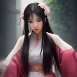 lutobe 技术负责人王晓雯头像，女性工程师，专业照，蓝灰色背景